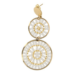 Oorbellen facetgeslepen...