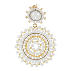 Oorbellen facetgeslepen...