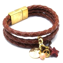 Armband facet 6mm (champagne)