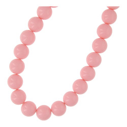 Ketting 16mm acryl kralen zalm