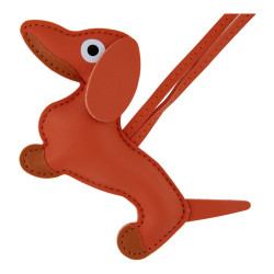 Tassenhanger teckel oranje