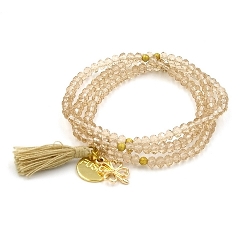 Armband facet 6mm (champagne)