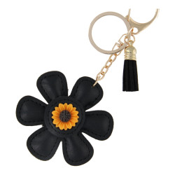 Tassenhanger bloem zwart