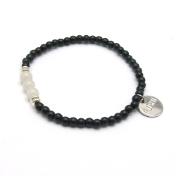 Armband facet 6mm (champagne)