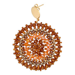 Oorbellen facetgeslepen...