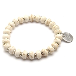 Armband facet 6mm (champagne)