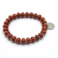 Armband facet 6mm (champagne)