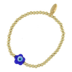 Armband 14krt 4mm met glas...