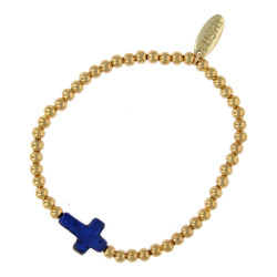 Armband 4mm verguld met...