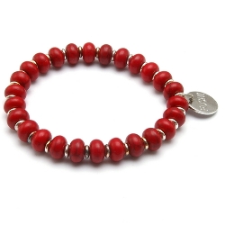 Armband facet 6mm (champagne)