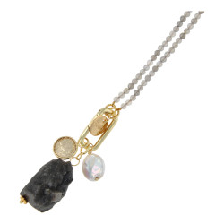 Ketting halfedelsteen met...