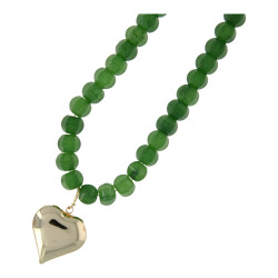 Ketting halfedelsteen 8mm...