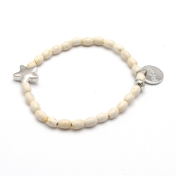 Armband facet 6mm (champagne)