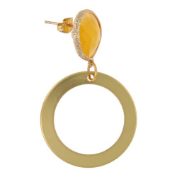 Oorbellen facet geslepen...