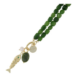 Ketting halfedelsteen...