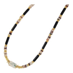Ketting halfedelsteen en...