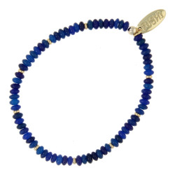 Armband 2x4mm halfedelsteen...