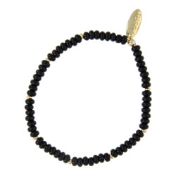 Armband 2x4mm halfedelsteen...