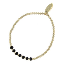 Armband 2x4mm halfedelsteen...