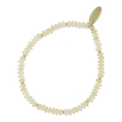 Armband 2x4mm halfedelsteen...