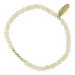 Armband 2x4mm halfedelsteen...