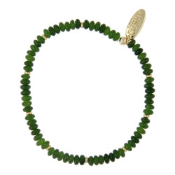 Armband 2x4mm halfedelsteen...