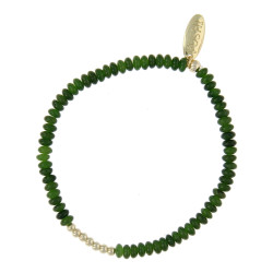 Armband 2x4mm halfedelsteen...
