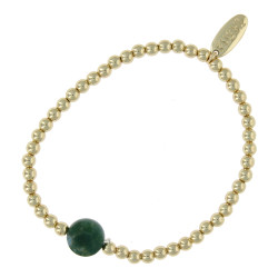 Armband halfedelsteen moss...