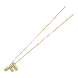 Ketting metaal met letter F