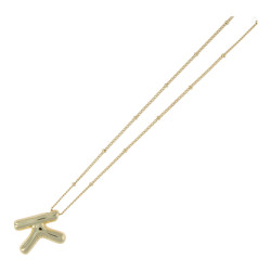 Ketting metaal met letter K