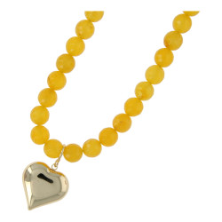 Ketting halfedelsteen 12mm...