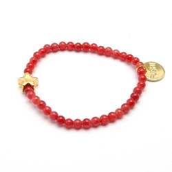 Armband facet 6mm (champagne)