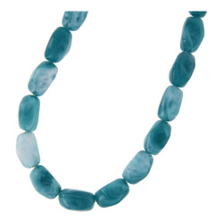 Ketting acryl ovaal kralen...