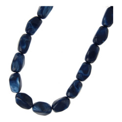 Ketting acryl ovaal kralen...