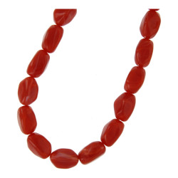 Ketting acryl ovaal kralen...