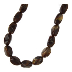 Ketting acryl ovaal kralen...