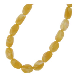 Ketting acryl ovaal kralen...