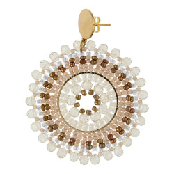 Oorbellen facetgeslepen...