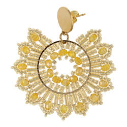 Oorbellen facetgeslepen...