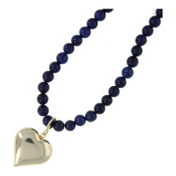 Ketting halfedelsteen 8mm...