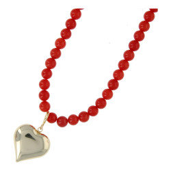 Ketting halfedelsteen 8mm...