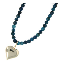 Ketting halfedelsteen 8mm...