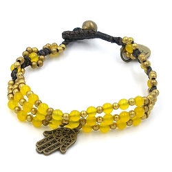 Armband facet 6mm (champagne)