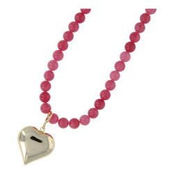 Ketting halfedelsteen 8mm...