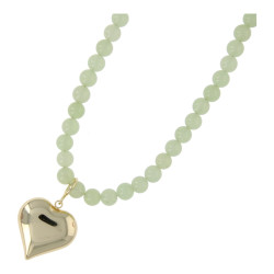 Ketting halfedelsteen 8mm...