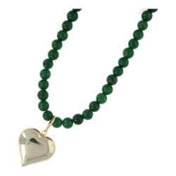 Ketting halfedelsteen 8mm...