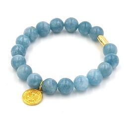 Armband facet 6mm (champagne)