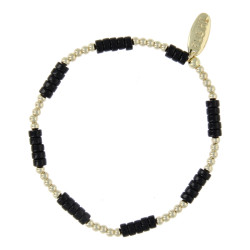 Armband halfedelsteen black...