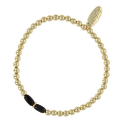 Armband halfedelsteen black...