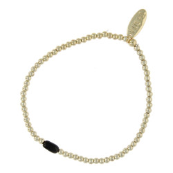 Armband halfedelsteen black...